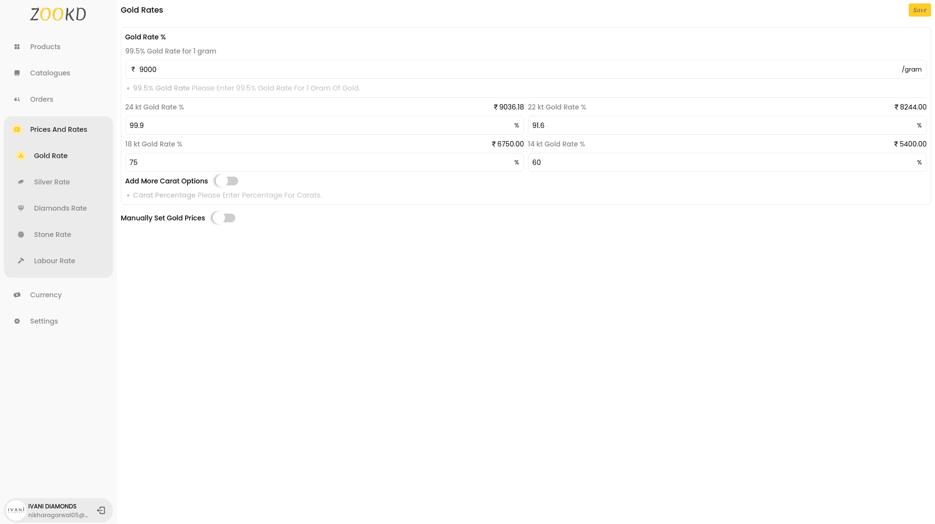 Pricing & Rates Management - Image 1