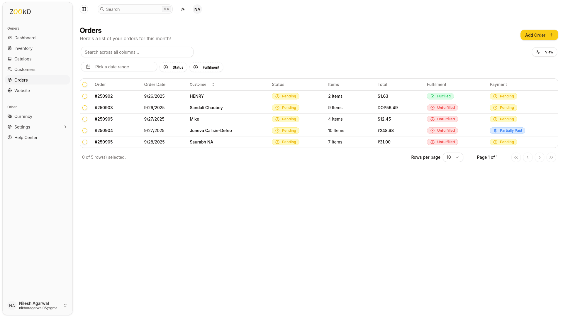 Order Management - Image 1